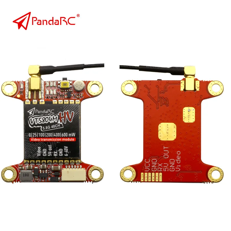 PandaRC VT5804M V2 VT5804 HV FPV Video Transmitter 5.8G 48CH 25/100/200/400/600mW Switchable OSD Adjustable SMA MMCX VTX
