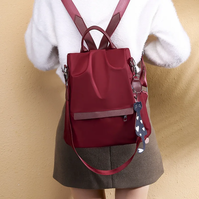

Backpack Women's 2019 New Style Korean-style Oxford Cloth Multi-functional Shoulder Anti-Theft School Bag Fashion Casual Backpac