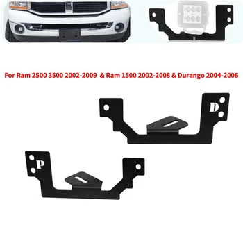 

2Pcs Fog Lamp Mount Brackets for 3Inch LED Light Squares Fits for Dodge Ram 2500 3500 2002-2009 & Ram 1500 2002-2008 & Durango 2