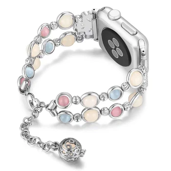 

Night Luminous Jewelry Bracelet Watchband for Apple Watch Wristbands 38mm/42mm Series 5/4/3/2/1 Watch Band with Perfume Storage