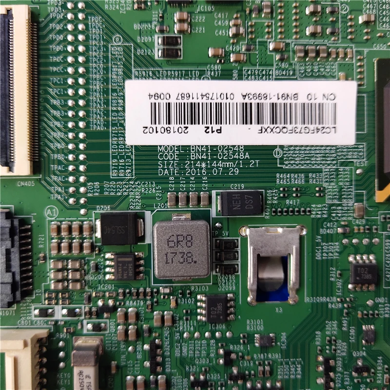 Teste para Samsung Placa Principal Bn91-18993a 18169a Lc24fg70fquxen Motherboard Bn41-02548a C24fg70fqu Bom C24fg73fq Lc24fg73fquxen - Image 4
