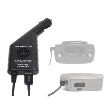 

Autolader Batterij Controller Charger met Usb-poort 2in1 voor DJI MAVIC PRO Platina