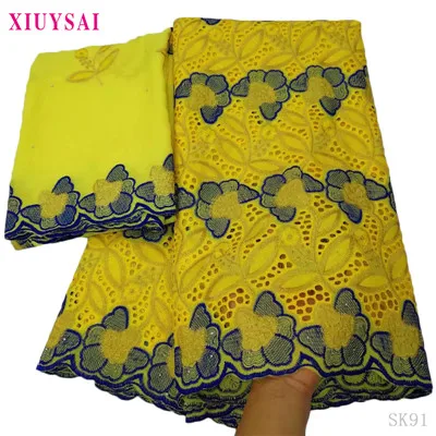 XIUYSAI швейцарская вуаль кружева tissu broderie africain suisse сухое кружево нигерийские кружевные ткани ткань из Дубая 5 ярдов - Цвет: as picture 07