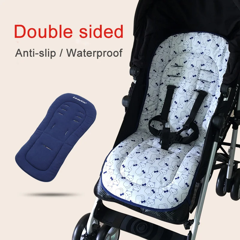 Goede Waterdichte kinderwagen zitkussen Dubbele side seat liner Universal soft pad voor vier seizoenen Warm matras kinderwagen accessoire