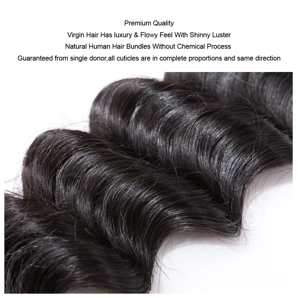 Mocha Hair 10A Brazilian Virgin Hair Loose Wave 12"-28" 100% Human Weave Bundles Unprocessed Weaving