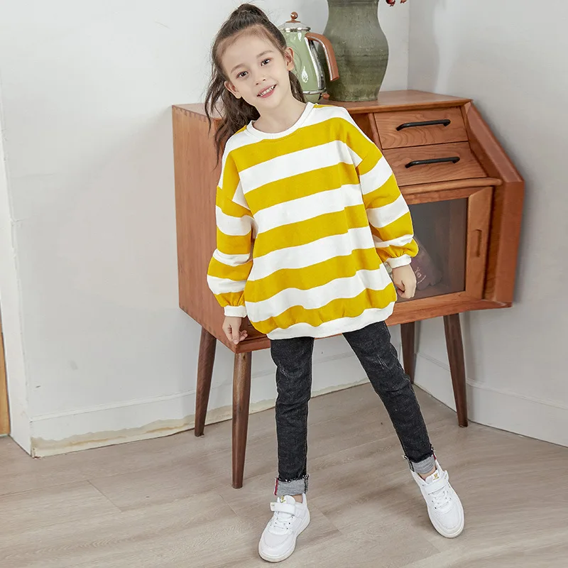 Школьная одежда топы для подростков; Детский свитер; хлопковые Толстовки для больших девочек; Осенняя коллекция года; одежда для мамы и дочки