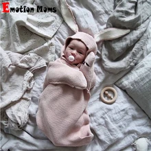 Конверт для сна для новорожденных Зима Осень теплая детская коляска с одеяло-сверток для обертывания хлопок детское одеяло для новорожденных