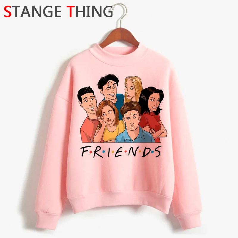 New Friends Tv Show Harajuku Funny Cartoon Hoodies Women Best Friends Ullzang 90s Fashion Sweatshirts Warm Graphic Hoody Female - Цвет: H3588