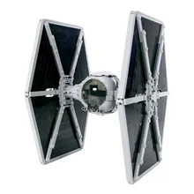 Gravata espaço lutador interceptor minifig escala tijolos modelo moc estrela filme série blocos de construção crianças brinquedos diy presentes natal