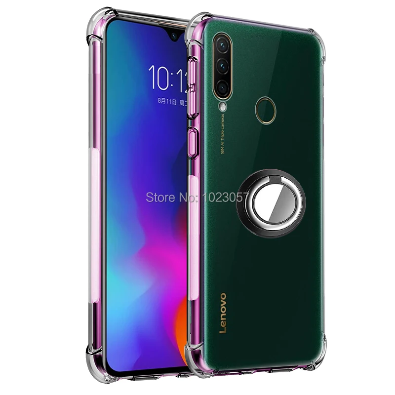 Чехол для Lenovo Z6 Lite противоударный мягкий чехол с кольцом Pro Z5 Z5S | Мобильные