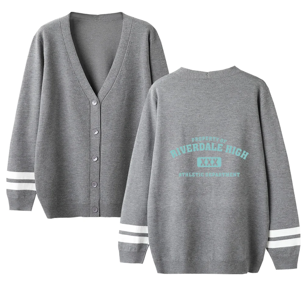 

V-Neck Single-breasted Cardigan Knittwear Sweaters Men/Women Unisex 2019 Newest RIVERDALE Printing Casual Clothes Tops 5 Colors
