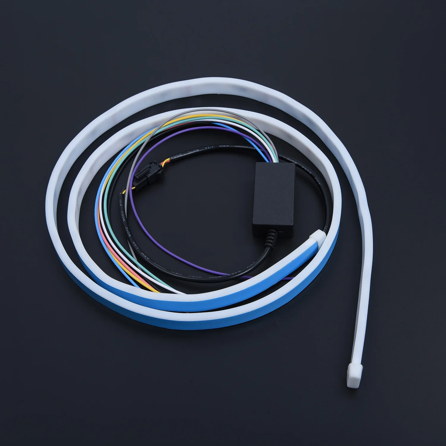 Светодиодный RGB задняя дверь полоса сигнальный индикатор обратный светильник Модифицированная полоса для умного автомобиля