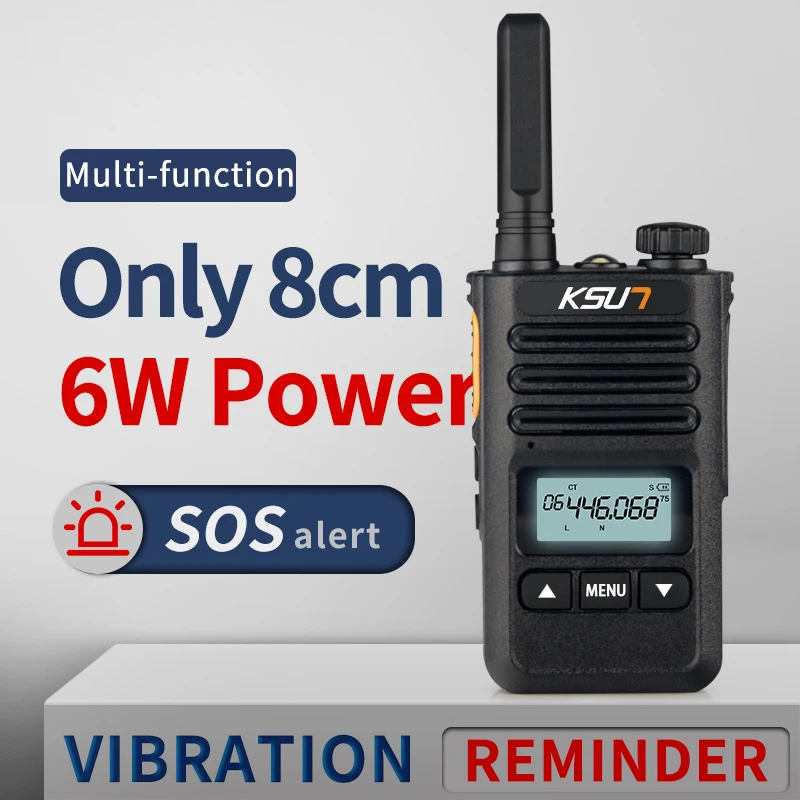 KSUN KS-XKB Walkie Talkie 6W High Power Dual Band Handheld Two Way Ham Radio Communicator HF Transceiver Amateur Handy