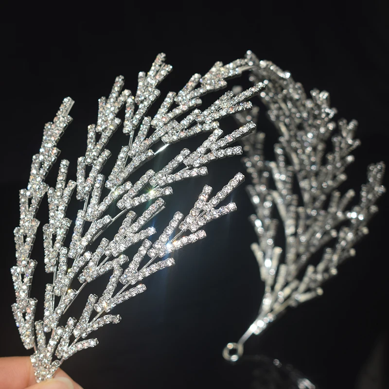 Bridal Hairband Retro Luxury Baroque Crystal Headdress Women Hairband Prom Girl Wedding Hair Accessories Headband