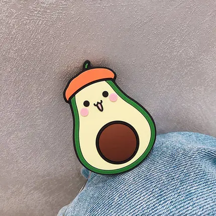 Orange avocado Sokcet 3D Универсальный растягивающийся Кронштейн для мобильного телефона с мультяшной воздушной сумкой расширяющийся держатель для телефона Автомобильный держатель для телефона - Цвет: Orange avocado