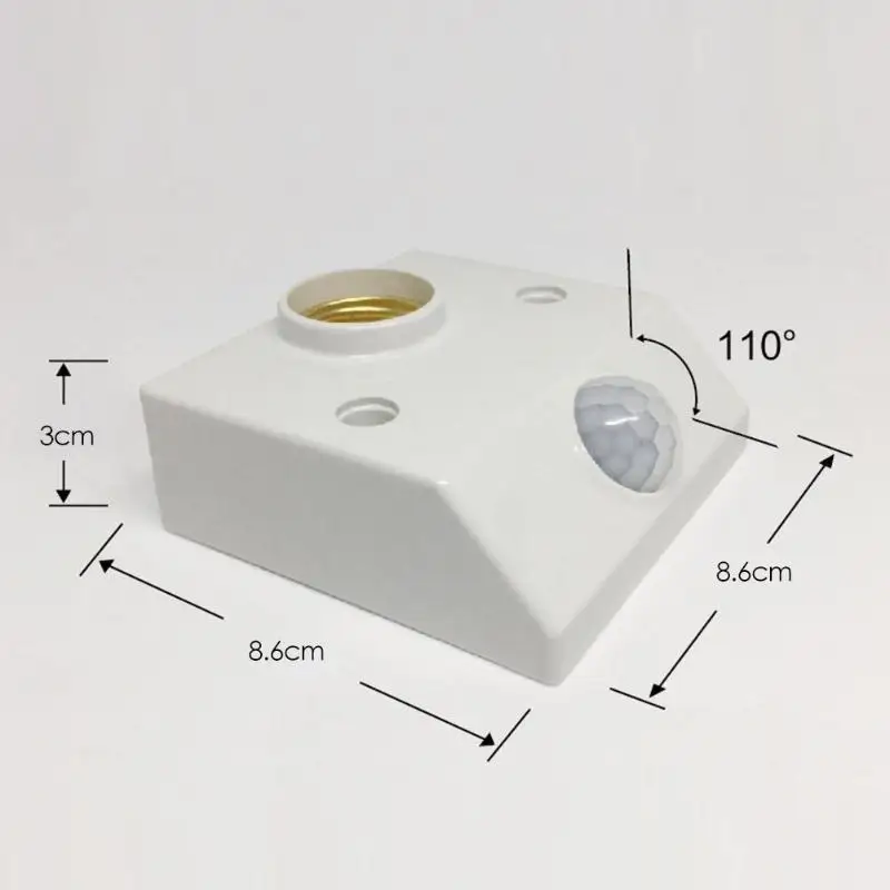 E27 Цоколь лампы инфракрасный датчик движения из PIR AC100-265V светодиодный светильник держатель лампы датчик движения переключатель для лампы