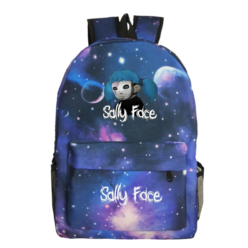Высокое качество Sally Face рюкзак для учеников, мальчиков и девочек обратно в школьный подарок сумки Мода Холст Путешествия Mochila для мужчин и женщин подростков
