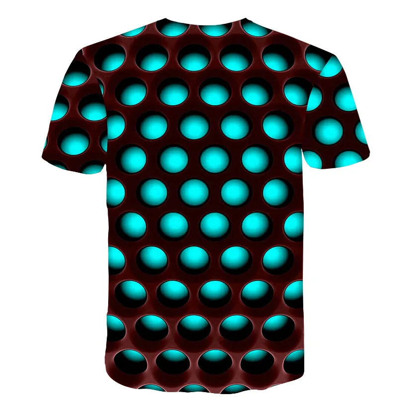 New Brand Plaid T shirts Men Geometric Tshirt Homme Stripes Tshirts Casual Vortex T shirt 3d Colorful Print Mens Clothing