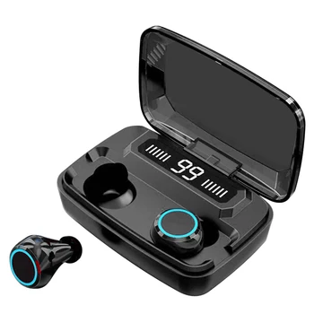 

Bluetooth Wireless Headset Earphones Waterproof Portable Hifi Sound Smart Touch Control with Charging Case for Phone Sport