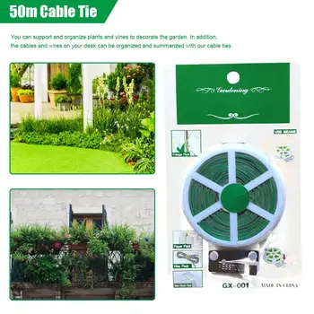 

50m Cable Tie Garden Tie Roll Climbing Plants Cable Flower For Cucumber Grape Rattan Multipurpose Storage Tie Wholesale
