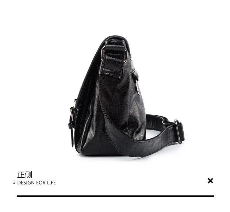 Leisure Korean men's shoulder bag PU leather diagonal tide bag Korean leisure shoulder bag leisure men's bag tide men's bag