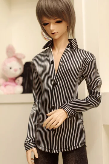 

1/4 1/3 scale BJD clothes Striped business shirt for BJD/SD MSD SD13 SD17 SSDF ID72 HID strong Uncle doll accessories C0163