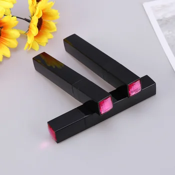 

3pcs 12g Sqaure Empty Mascara Tube Eyelash Glue Bottle Eyeliner Tube Eyelashes Vials Tube Bottle Holder Container (Black)