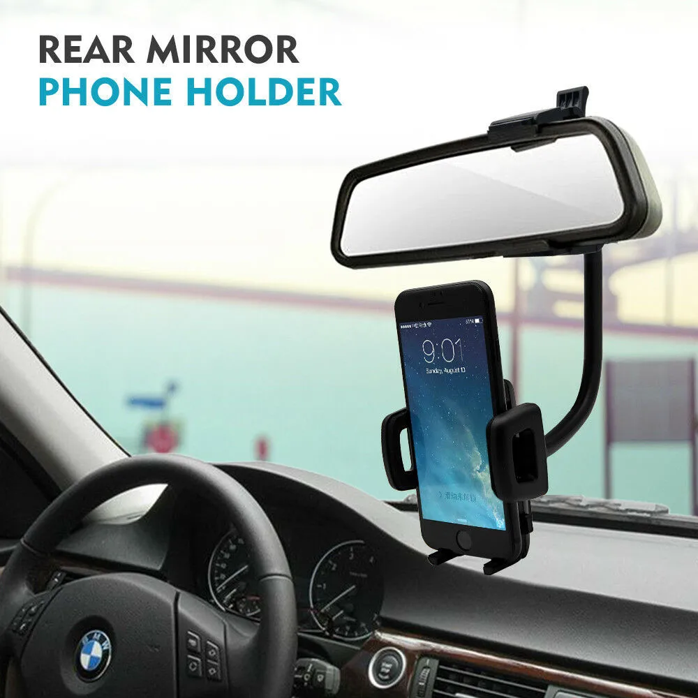 

Car Rear View Mirror Mount Holder Stand Cradle Bracket For Mobile Phone Bracket Car Interior Accessories Parts