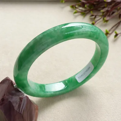 Bracciale Bangle In Giadeite Lavanda Naturale – Giada Gemma 54-64mm (Fatto A Mano)