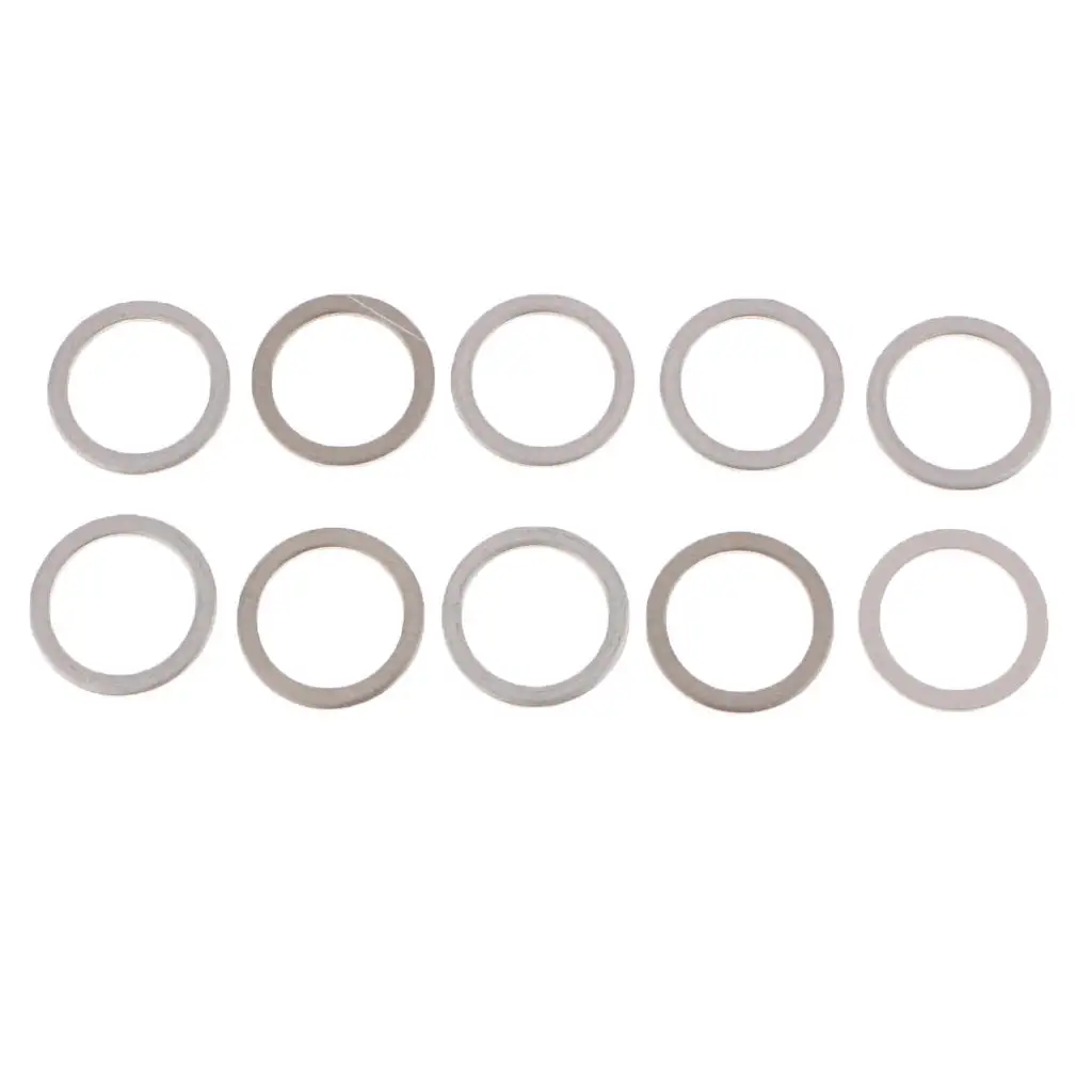 10Pcs 18 ID 24mm OD Oil Drain Plug Crush Washers Gaskets Aluminum Alloy For Toyota for Lexus oil drain plug gasket,oil drain plug seal washer