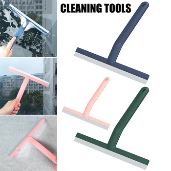 

Newly Silicone Scratching Window Glass Household Wiper Bathroom Bathroom Mirror Table Scraper Cleaning Tool TE889