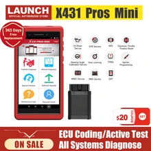 Launch X431 Pros Mini Car Diagnostic Tool OBD2 Scanner Full Systems Diagnostic Scanner Launch Tablet Scanner Automotive Tools