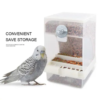 

1 Pcs Automatic Bird Pet Feeder Removable Food Water Bottle Feeder Storage Parrot Cage Drink Container