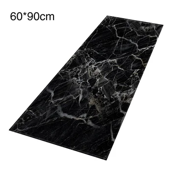 

Home Wear Resistant Kitchen Entrance Decorative Washable Non Slip Living Room Rug Carpet Floor Mat Practical Marbling Rectangle