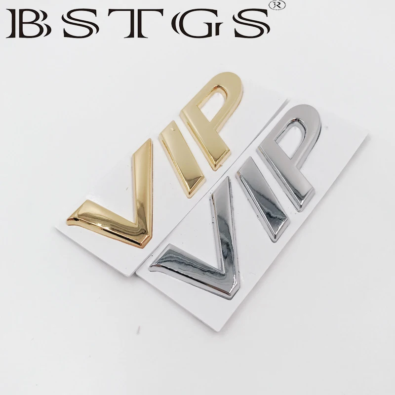 Car VIP metal car stickers Teana Duke modified VIP side label 3D stereo