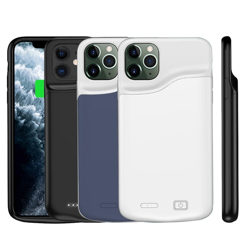 Чехол для внешнего зарядного устройства для iPhone 11 11Pro Max, 6000 мАч, портативный внешний аккумулятор, чехол для аккумулятора для iPhone