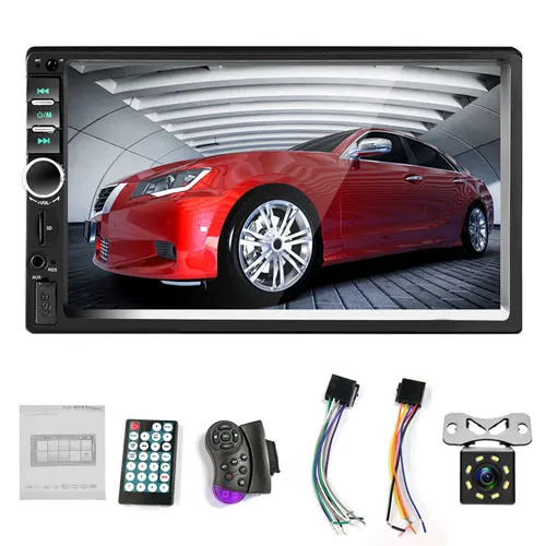 Control 8 LED Camera 2 Din Автомобильная Радио " HD Авторадио плеер MP5 сенсорный экран цифровой дисплей Bluetooth USB SD мультимедиа 2Din камера заднего вида - Цвет: Control 8 LED Camera