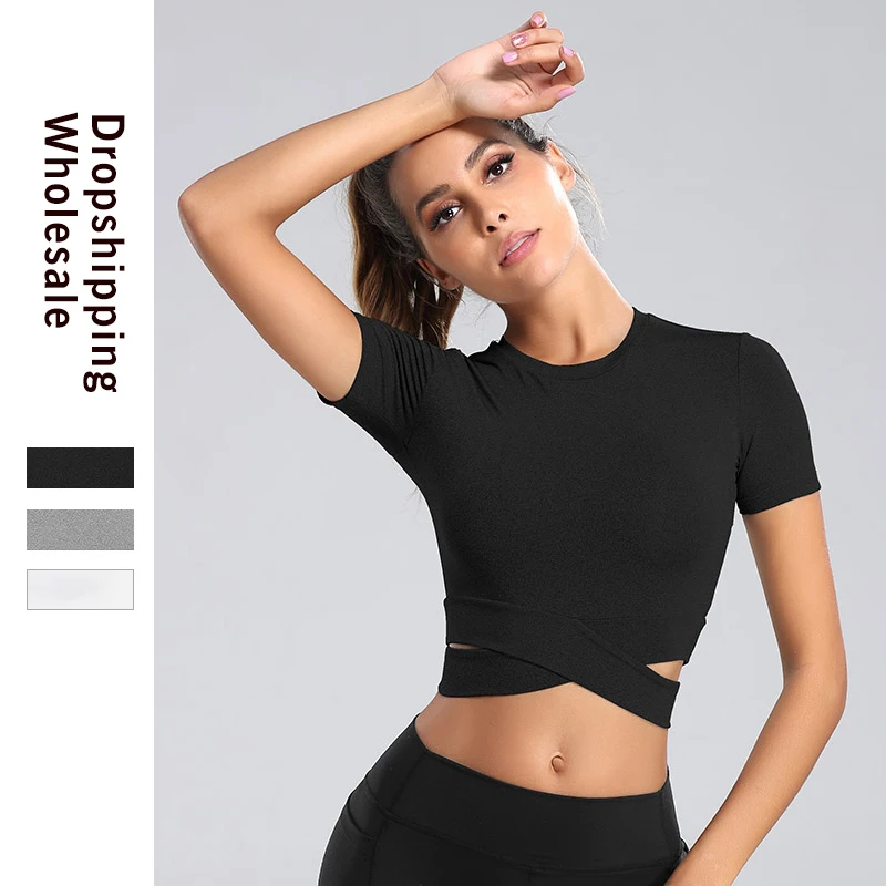 Thumb Hole Fitted Workout Tops 