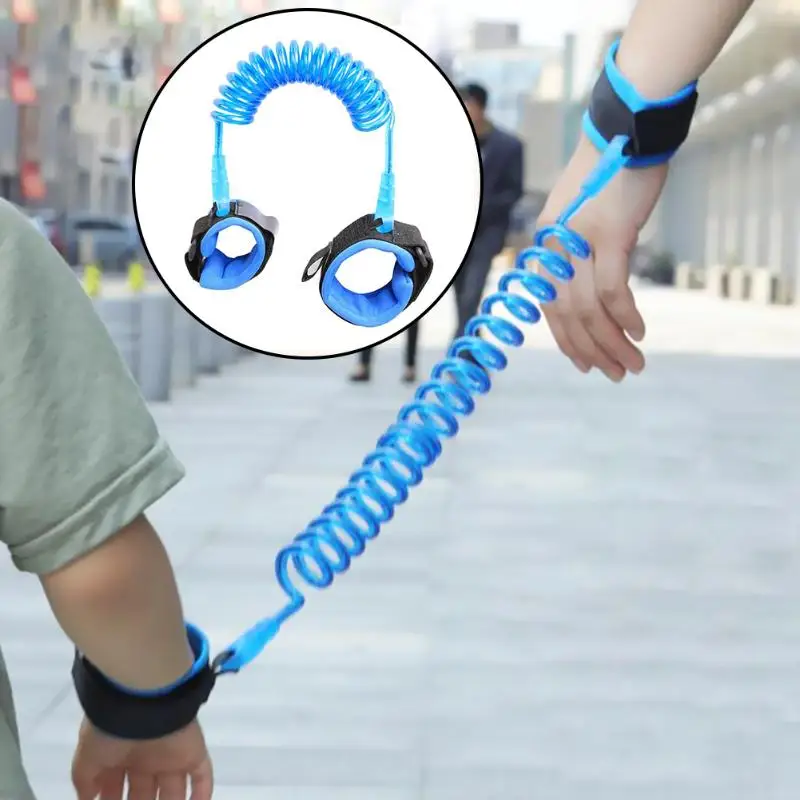 

Kids Anti Lost Wrist Convenient Practical User-friendly Design 2m Safety Harness Outdoor Hand Band Kids Old Men Assistant