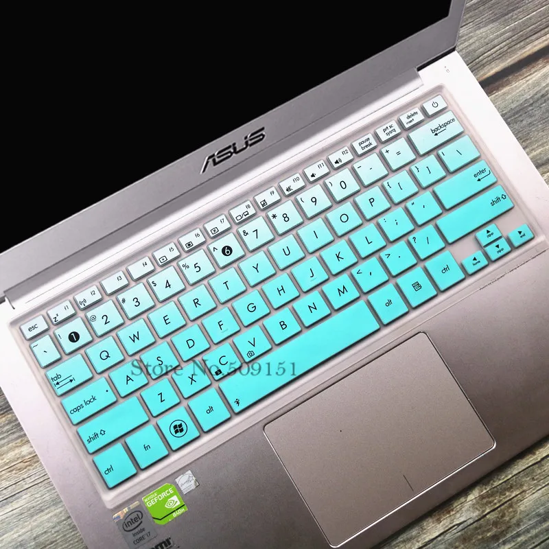 Gradual Skyblue 13 13,3 дюймовый чехол для клавиатуры ноутбука Защитная пленка для ASUS Zenbook Flip UX310U UX330 UX360 UX360UA UX360CA 13,3 ''ноутбук - Цвет: Gradual Skyblue