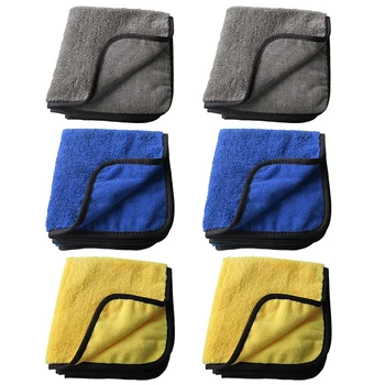 

16 X 16inch Large & Thick Microfiber Cleaning Cloths , Non-Abrasive Microfiber Towels for Home, Cleaning Rags for Cars, Cloth wi