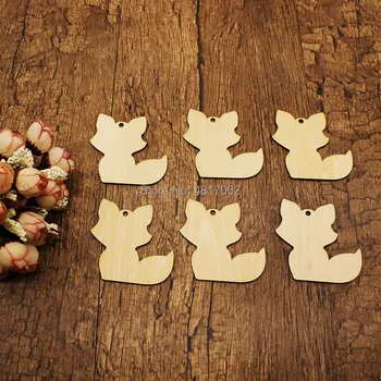 

Wood Cutout Shapes Fox - Wildlife - Multiple Sizes - Laser Cut Unfinished