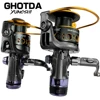 Metal Spool Double Brake Spinning Reel 5.2:1/5.0:1 Fishing Pesca Moulinet Peche En Mer Carp Carretilha De Pesca Olta Makaralar ► Photo 1/6