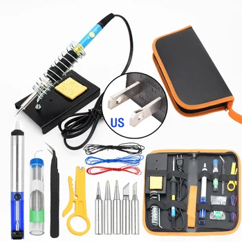 

Electric Soldering Iron Tin Wire Tube Kit Adjustable Temperature Welding Tool
