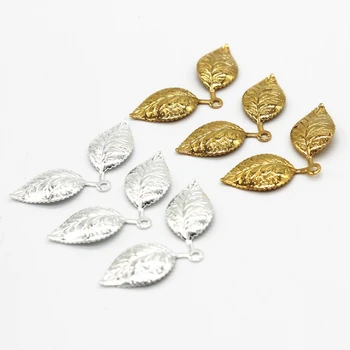 

JXMYLAI 13mm*32mm Fashion Copper 7 Colors Leaf Filigree Pendant Charm For Jewelry Making