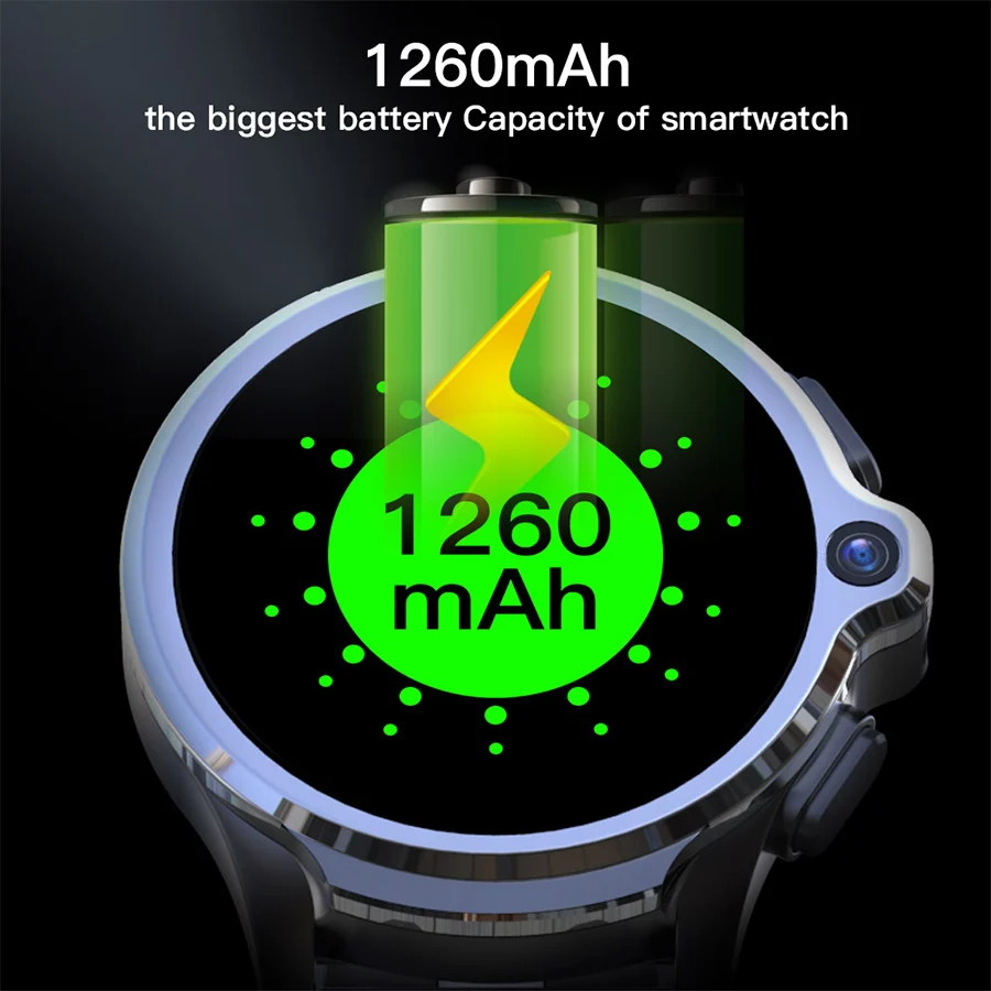 Смарт часы KOSPET Prime мужские 3 + 32 ГБ 1260 мАч 1 6 дюйма GPS Bluetooth|Смарт-часы| |