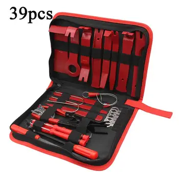 

39pcs Disassembling Tool Car Repair Tool Kit Car CD Speaker Door Trim Door Panel Wiring Modification Tool Removal Tool Kit Box