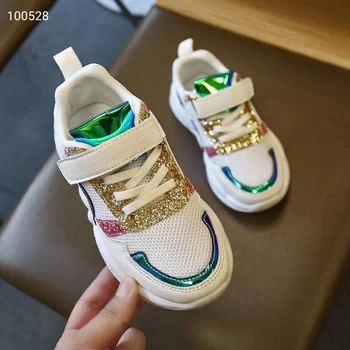 

Boys and girls sports Sneakers shoes new fashion color matching lightweight children casual breathable running shoes Кроссовки