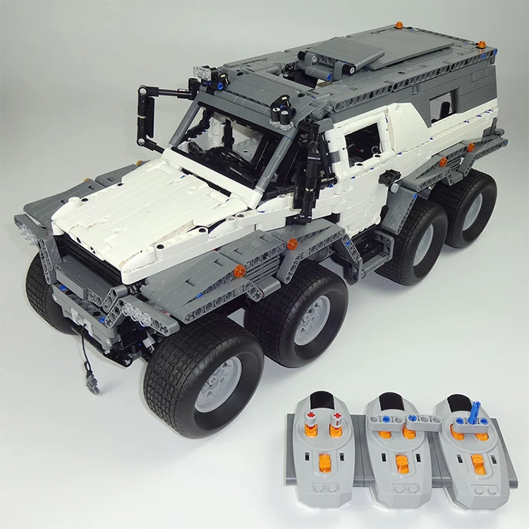 23011 Technic внедорожник Avtoros Shaman 8x8 Строительный блок подходит MOC-5360 с электродвигателями мощность Функции кирпич