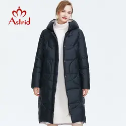 Astrid 2019 Зима новое поступление пуховая куртка женская верхняя одежда высокое качество длинная плотная хлопковая теплая жeнскaя зимняя кyрткa